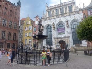 Das Wahrzeichen von Danzig- Neptun-Brunnen