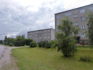 Häuserblocks im Dorf