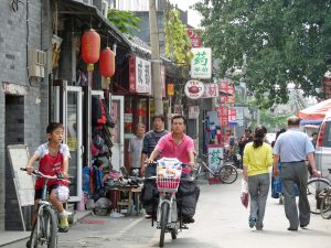Ein uriges Hutong (Stadtviertel) in Peking