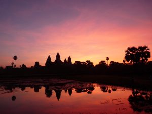 Am zweiten Tag sind wir um 5 Uhr aufgestanden um Angkor Wat bei Sonnenaufgang zu bestaunen
