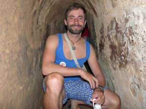 Die Tunnelanlage wurde im Vietnamkrieg von den Vietnamesen zur Deckung verwendet, Heute dient sie als Museum