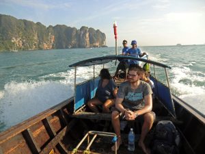 Rückfahrt vom Railay Beach zum Ao Nang Beach per Longtailboot