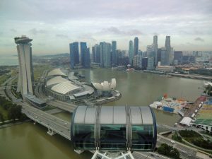 ... Sicht vom Singapur Flyer ...