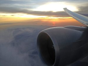 Über den Wolken Richtung Palermo/Italien.