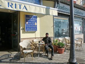 ... an der Bar / Caffetteria muste ich eine Pause einlegen ...