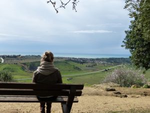 Pause vom Tempelbesuch bei herrlicher Aussicht