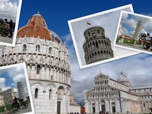 Pisa ist eine Stadt in Italien, gelegen in der Toskana mit dem Schiefen Turm.