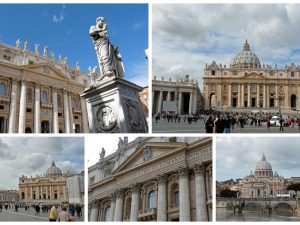 Petersplatz und Petersdom in Rom (Land Nummer 16)