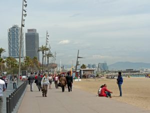 Strand von Barcelona ...