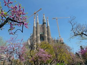Die Sagrada Família ist eine römisch-katholische Basilika in Barcelona.