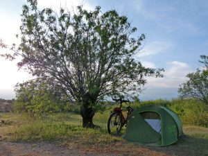 Spanien wilder Zeltplatz nach Barcelona