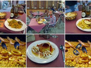 Eine Paella ist ein spanisches Reisgericht aus der Pfanne und das Nationalgericht der Region Valencia und der spanischen Ostküste.
