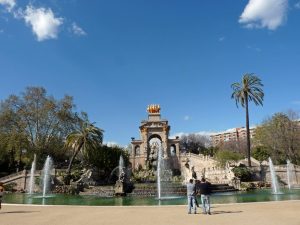 Der Brunnen Font de la Cascada im Park der Zitadelle