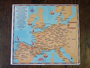 Jakobswege in Europa ... mit (rot) dem teil den ich gefahren bin (-: