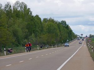 Ich bin nicht der einzige Radreisende auf dem Camino …