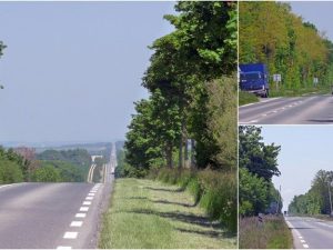 Endlose Straßen mit Gegenwind auf dem Weg nach Reims