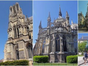 Die Kathedrale Notre-Dame von Reims in der nordfranzösischen Stadt Reims gilt als eine der architektonisch bedeutendsten gotischen Kirchen Frankreichs.