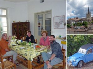 Hier habe ich einen netten Abend mit drei Niederländern verbracht … wir kochten und speisten bei tollen Gesprächen zusammen
